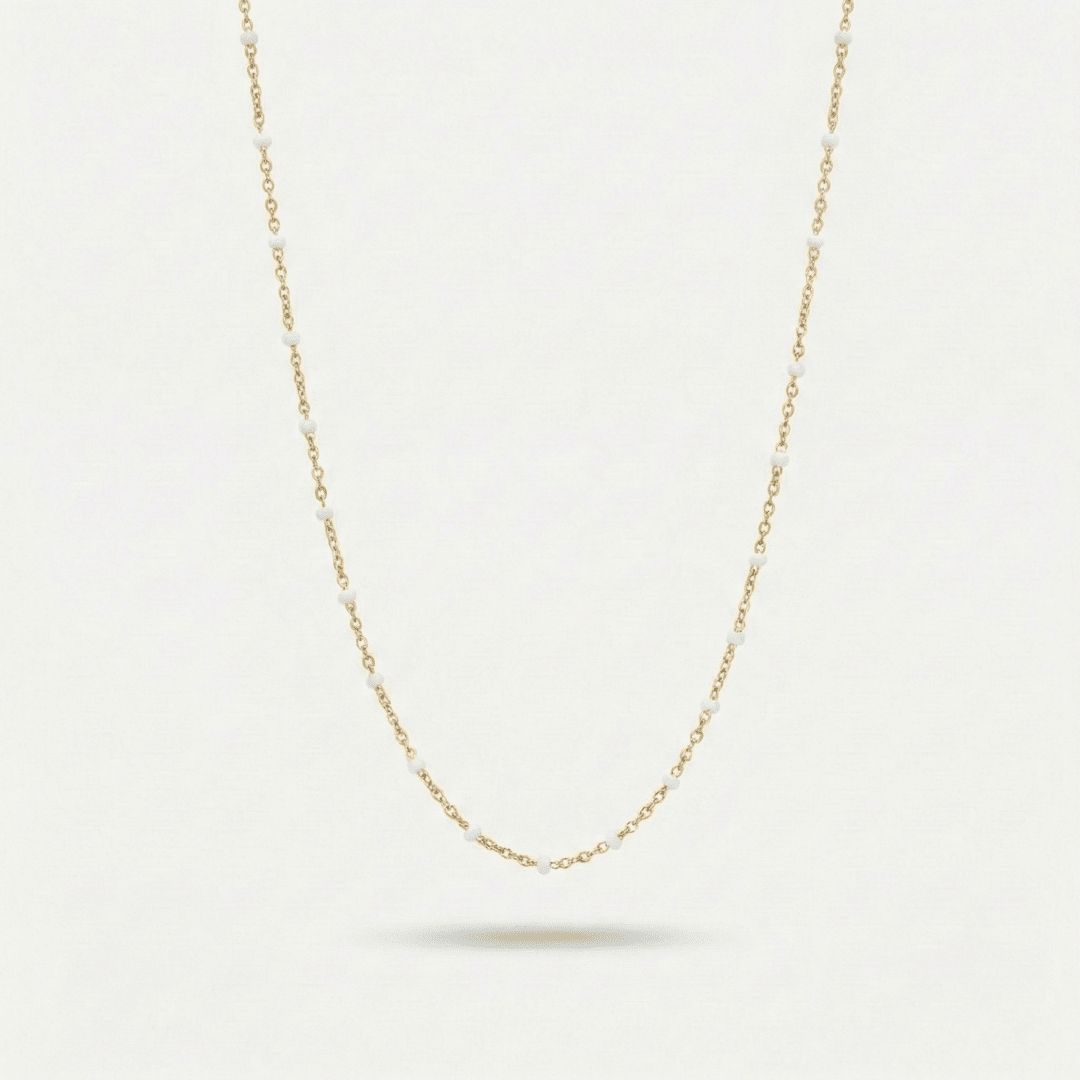 Choker Perle Bianche