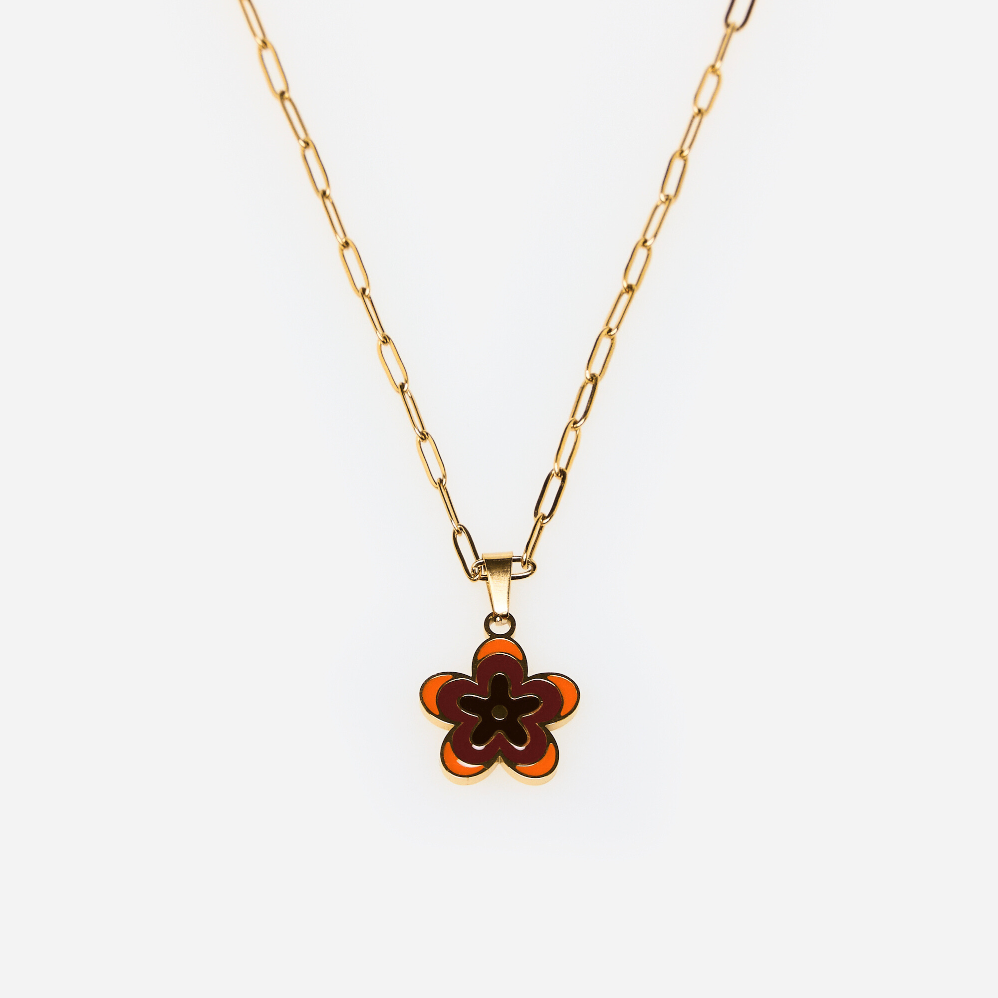 Collana Fiore Viola