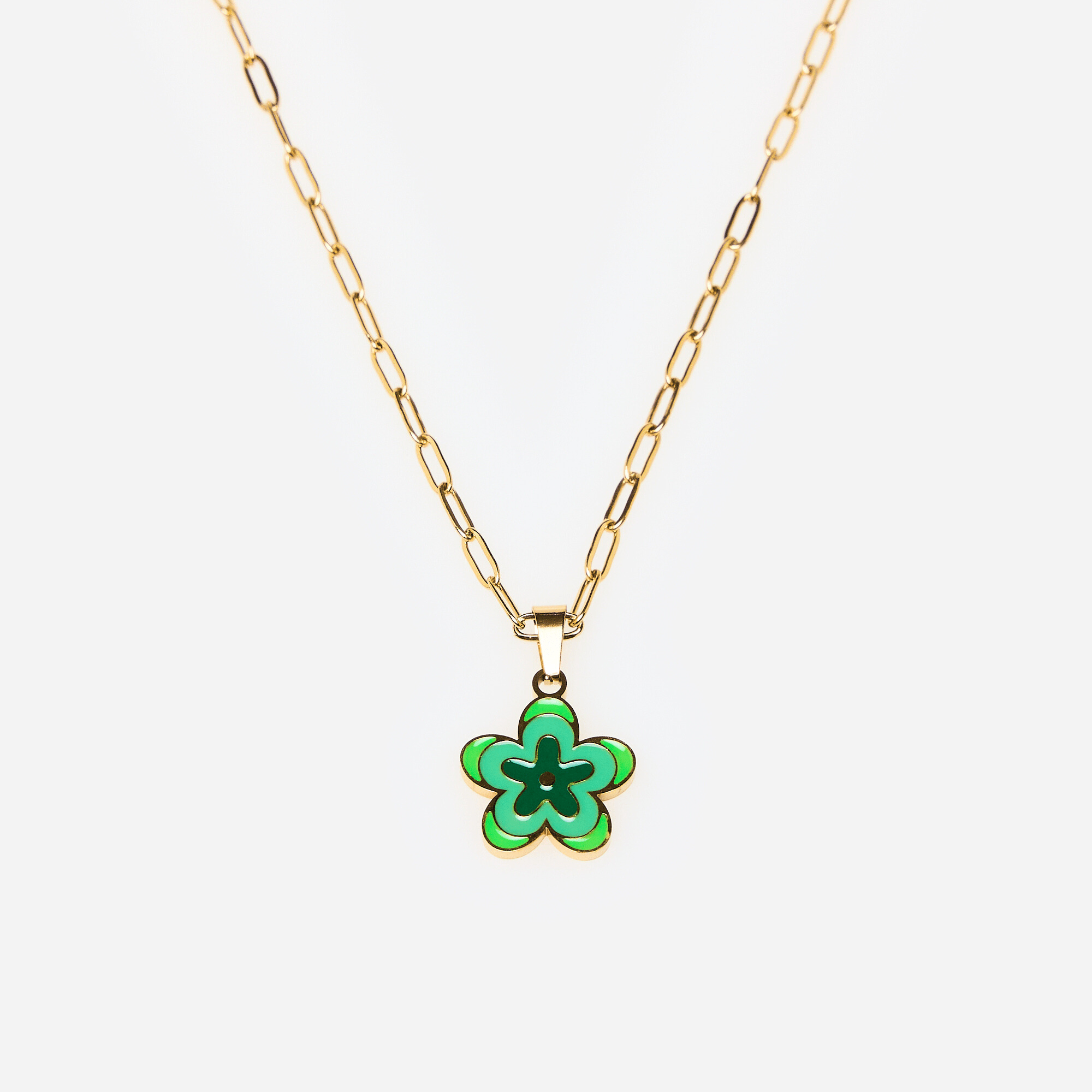 Collana Fiore Verde