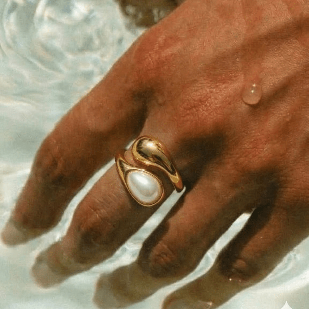 Anello Drop e Perla