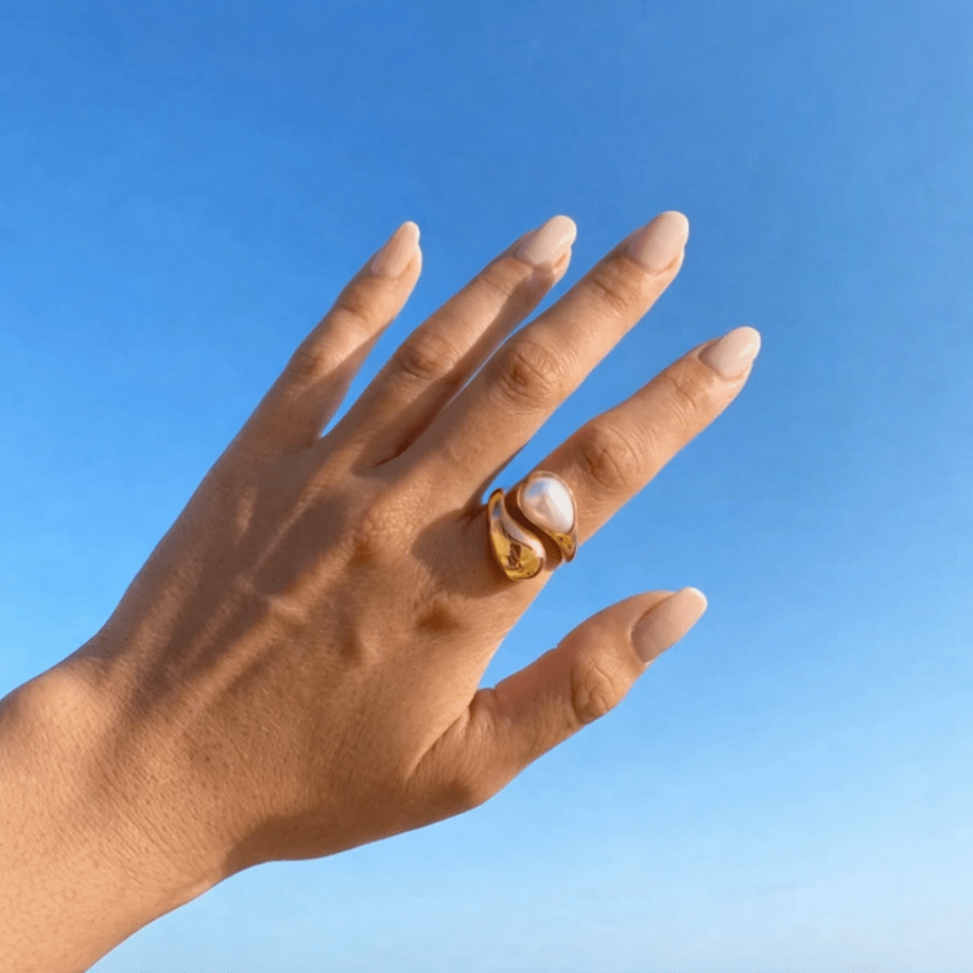 Anello Drop e Perla