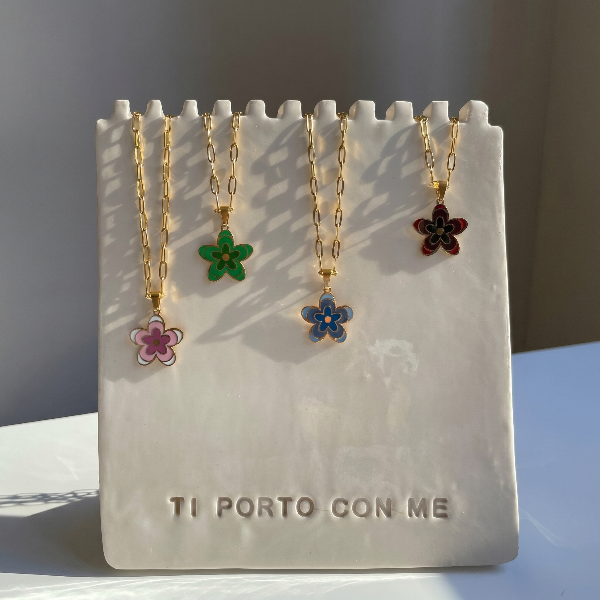 Collana Fiore Verde