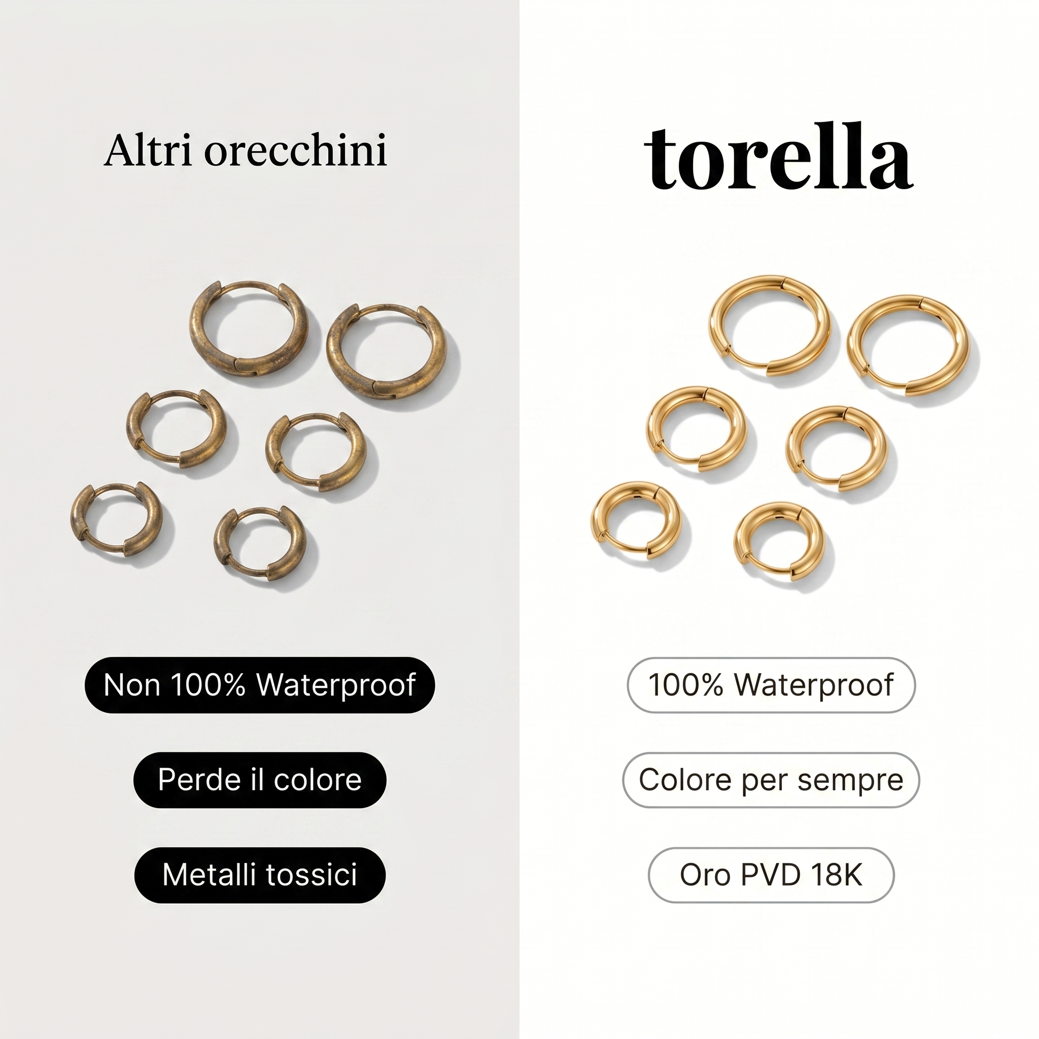 Set Orecchini Triplo