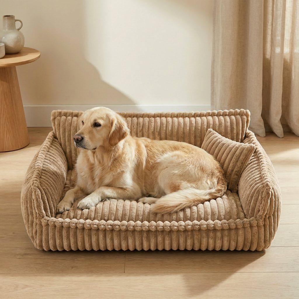 Large Washable Fluffy Orthopedic Soft Dog Pillow Dog Sofa Bed-Snoozy Dream