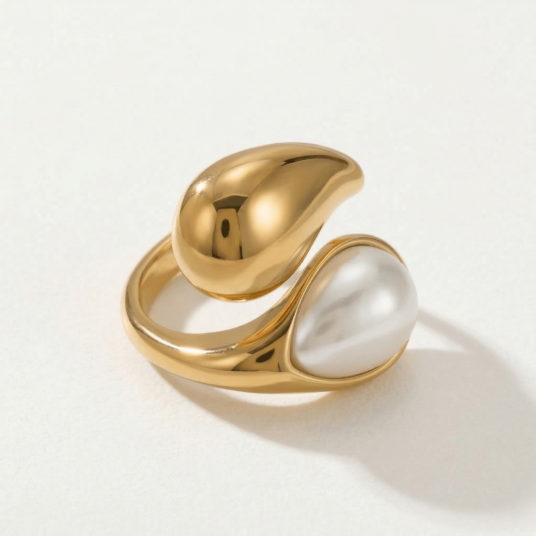 Anello Drop e Perla