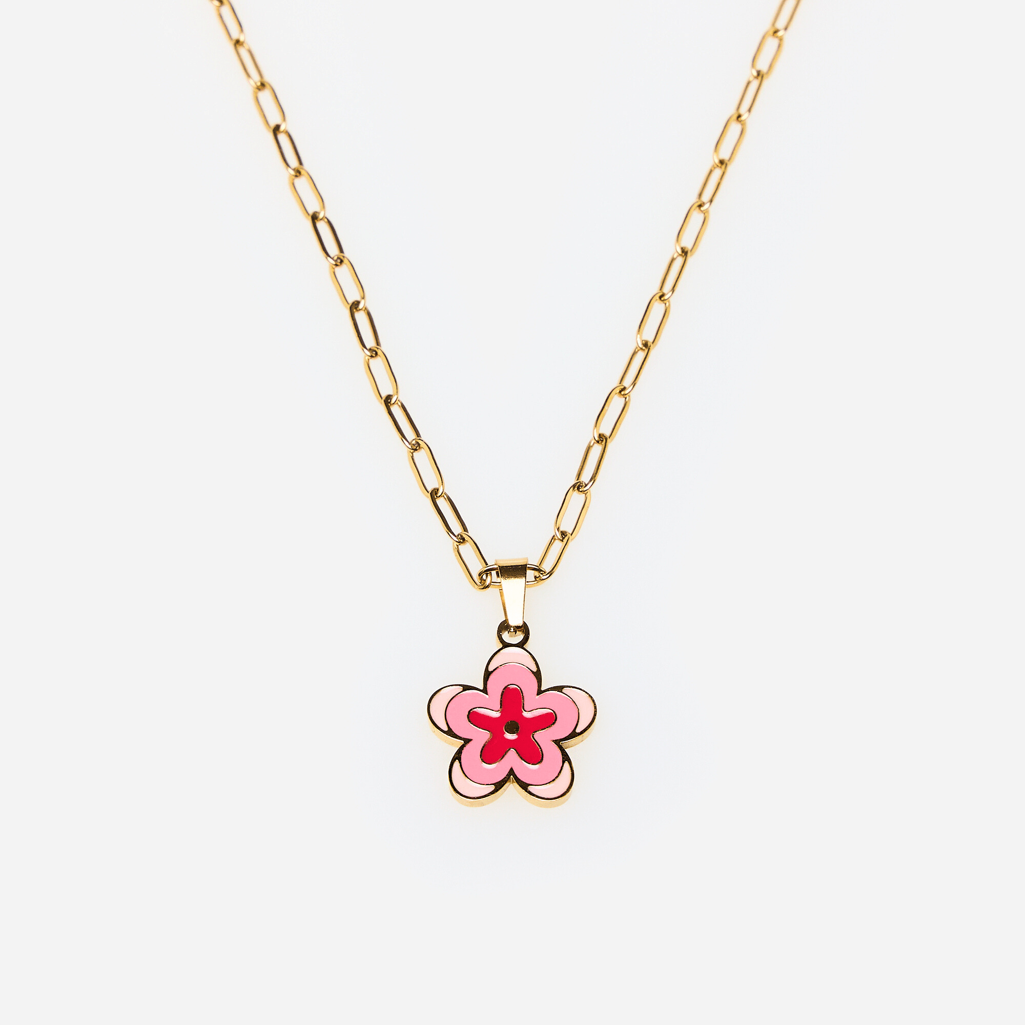 Collana Fiore Rosa