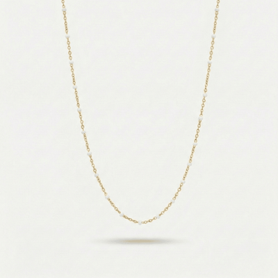 Choker Perle Bianche