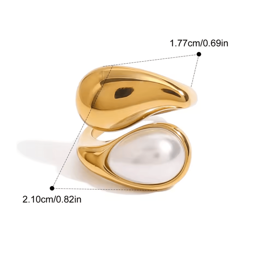 Anello Drop e Perla