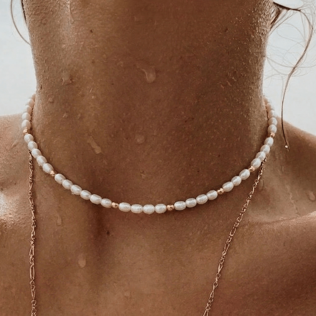 Choker con Perle