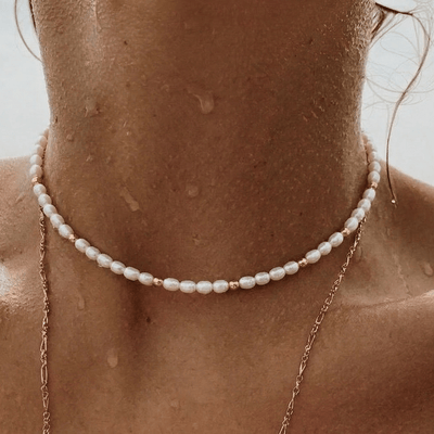 Choker con Perle
