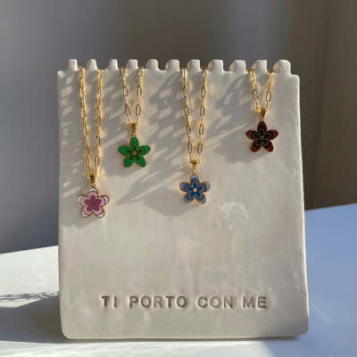 Collana Fiore Verde