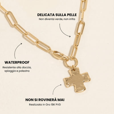 Collana Croce Chunky