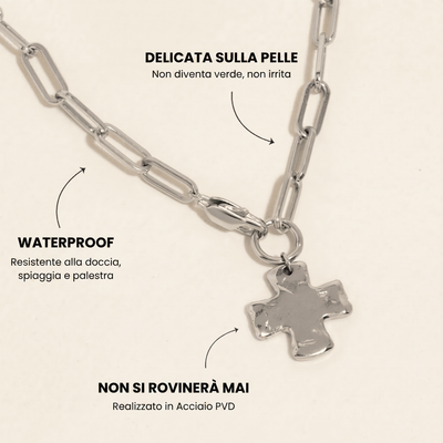 Collana Croce Chunky