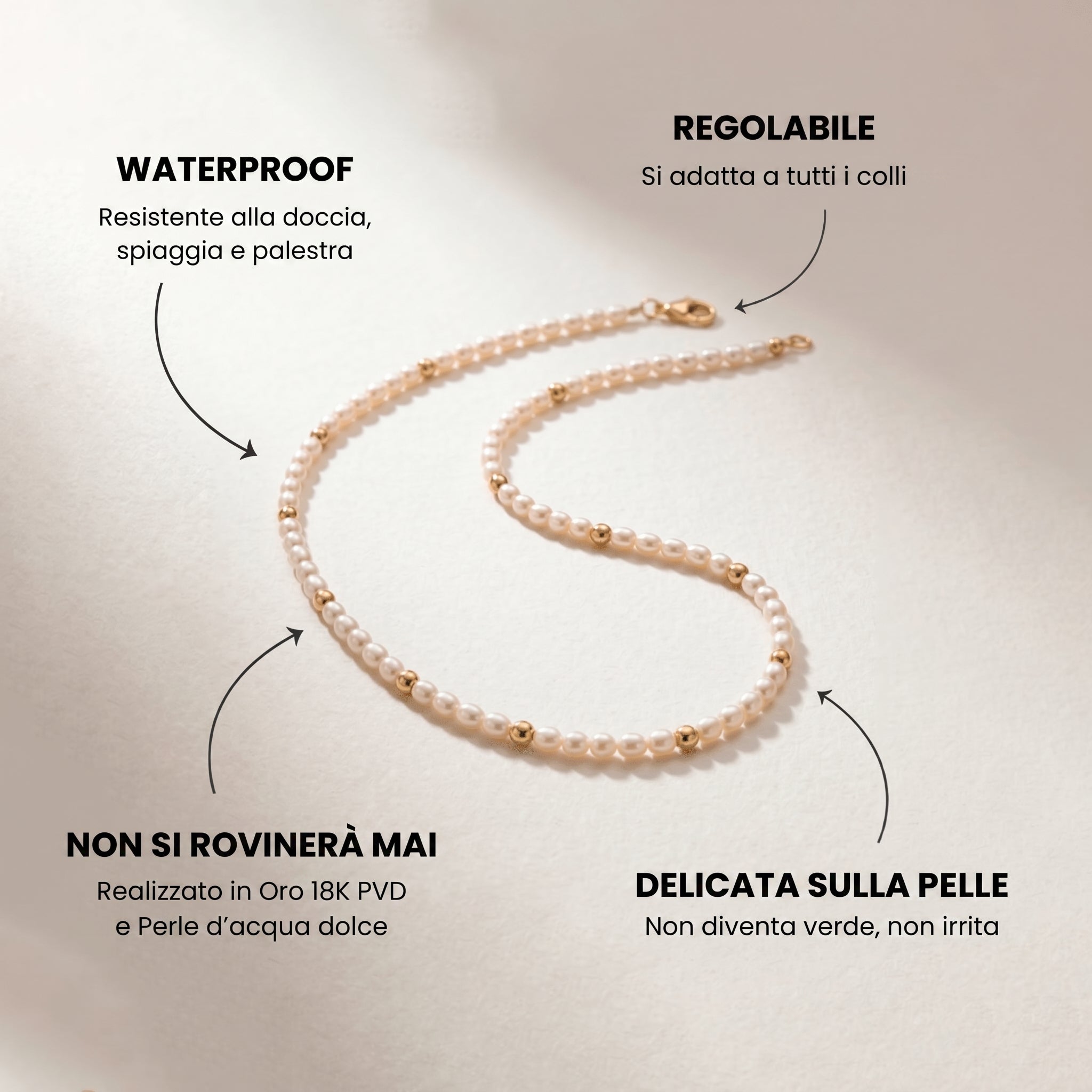 Choker con Perle